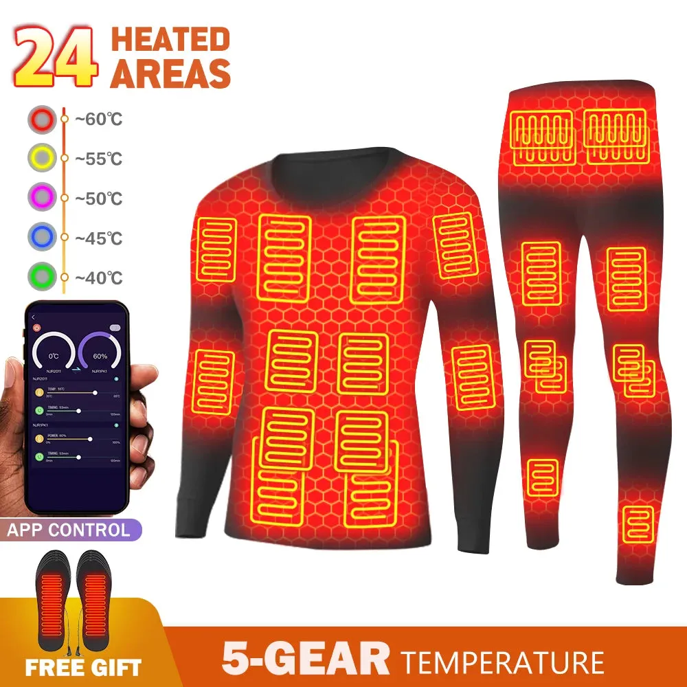 1 - AC - APP-Controlled Heated Jacket: USB-powered fleece, warm and convenient for winter