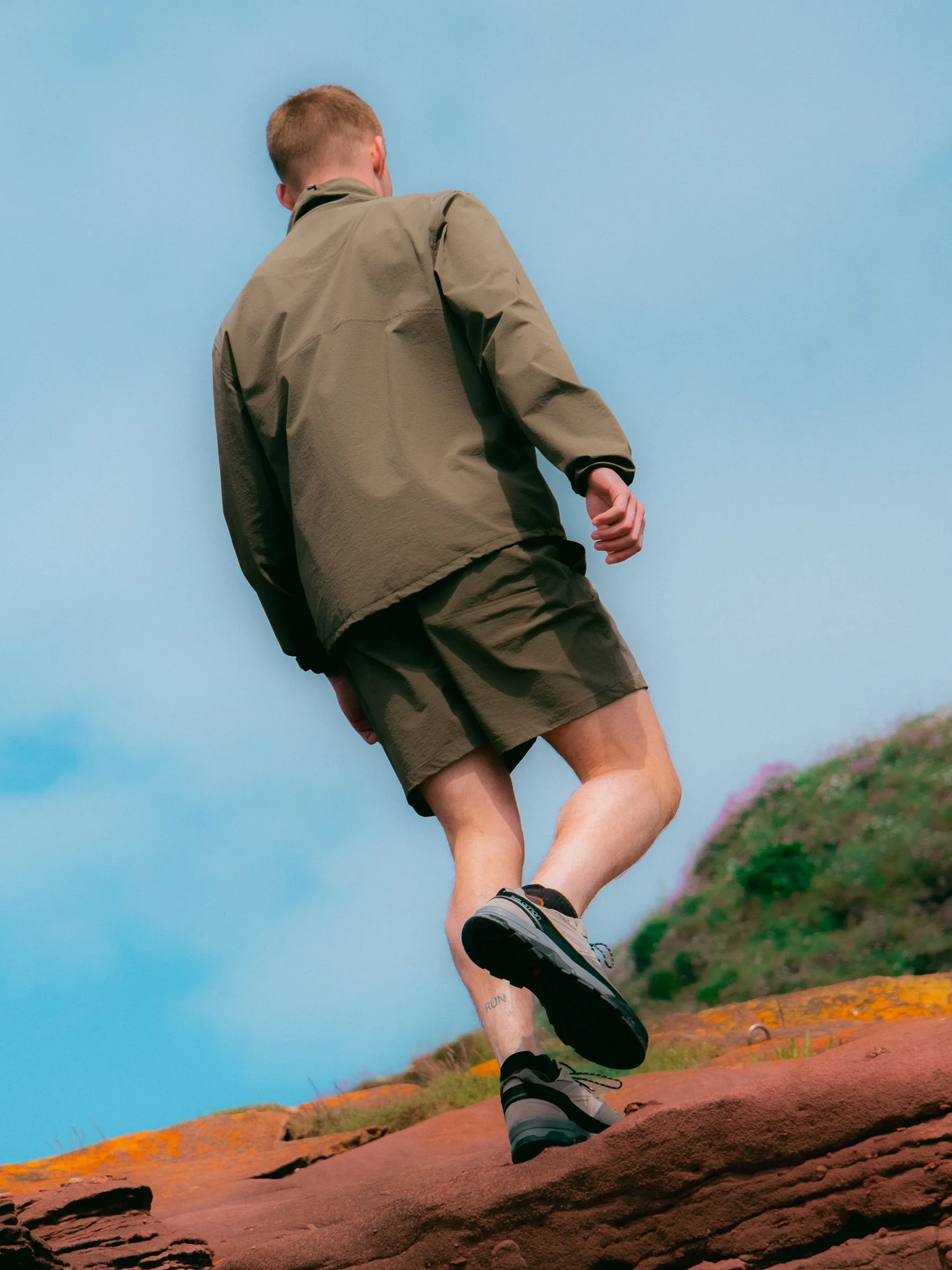 Aberfeldy Windbreaker in Olive CORDURA® Stretch Ripstop