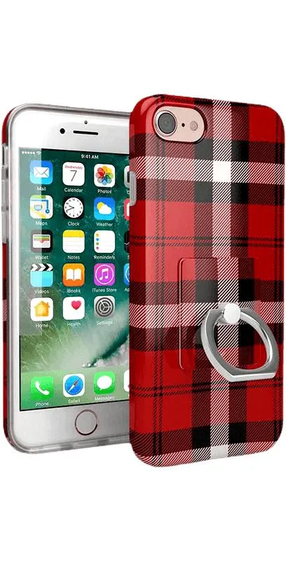 As if! | Red Plaid Phone Ring