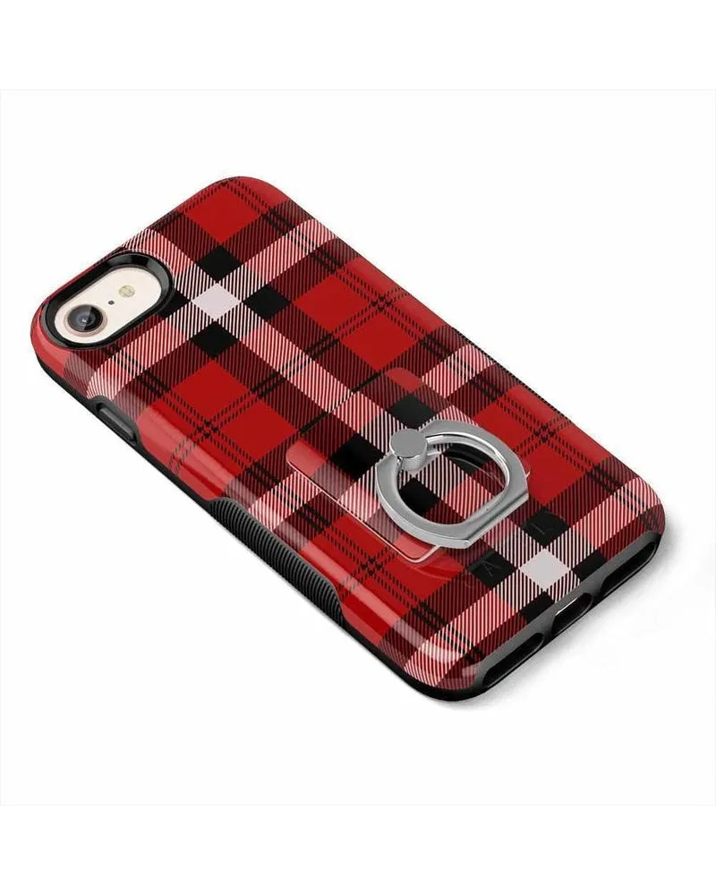 As if! | Red Plaid Phone Ring