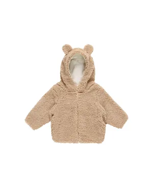 Baby Unisex Tops  | Bear Jacket - Beige | Quincy Mae