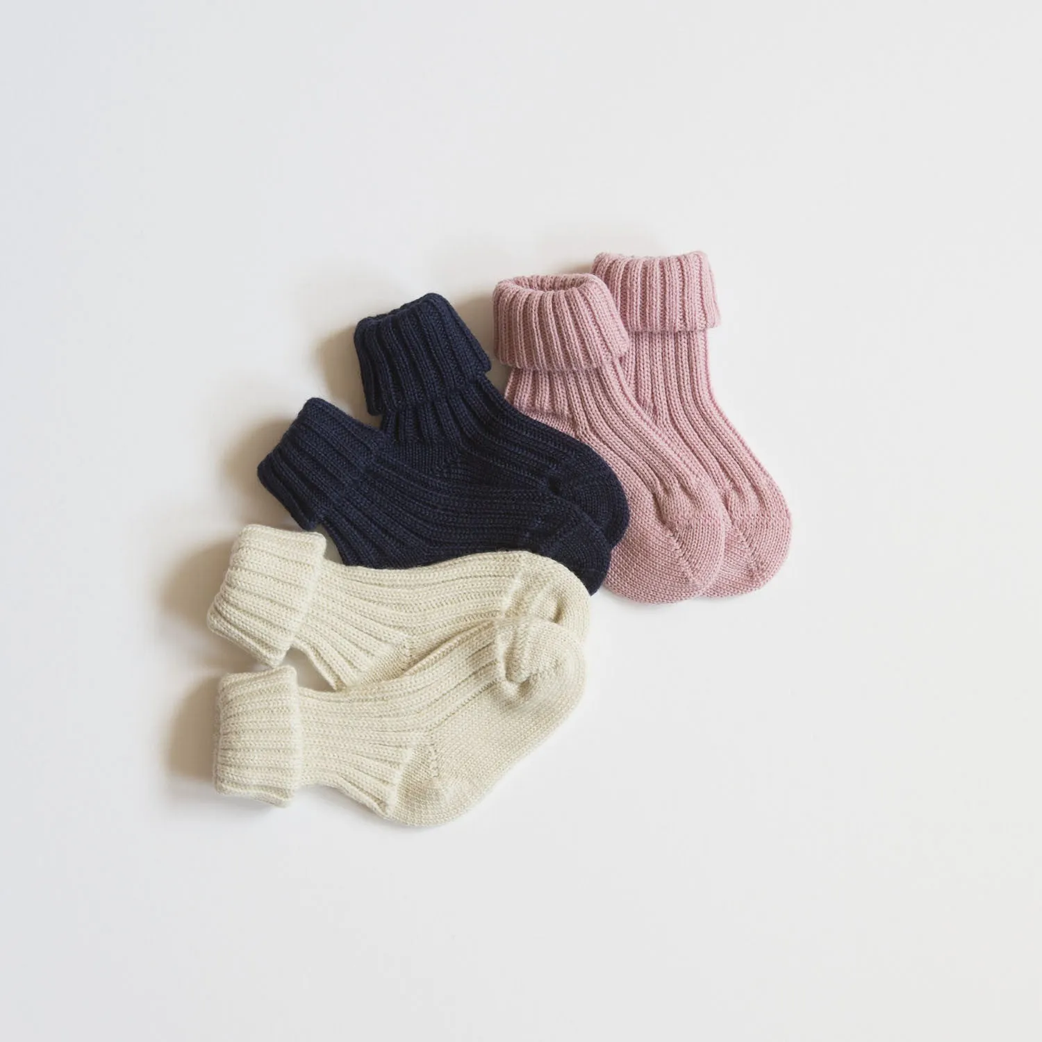 Baby Wool Long Socks - Many Colours