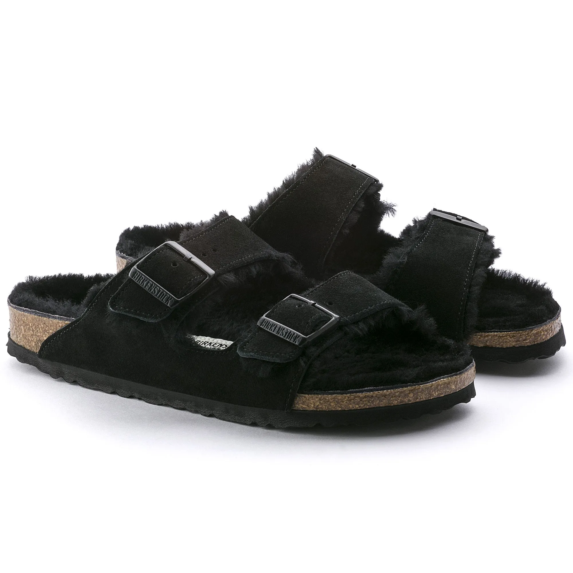 Birkenstock - Arizona Shearling Black N 752663