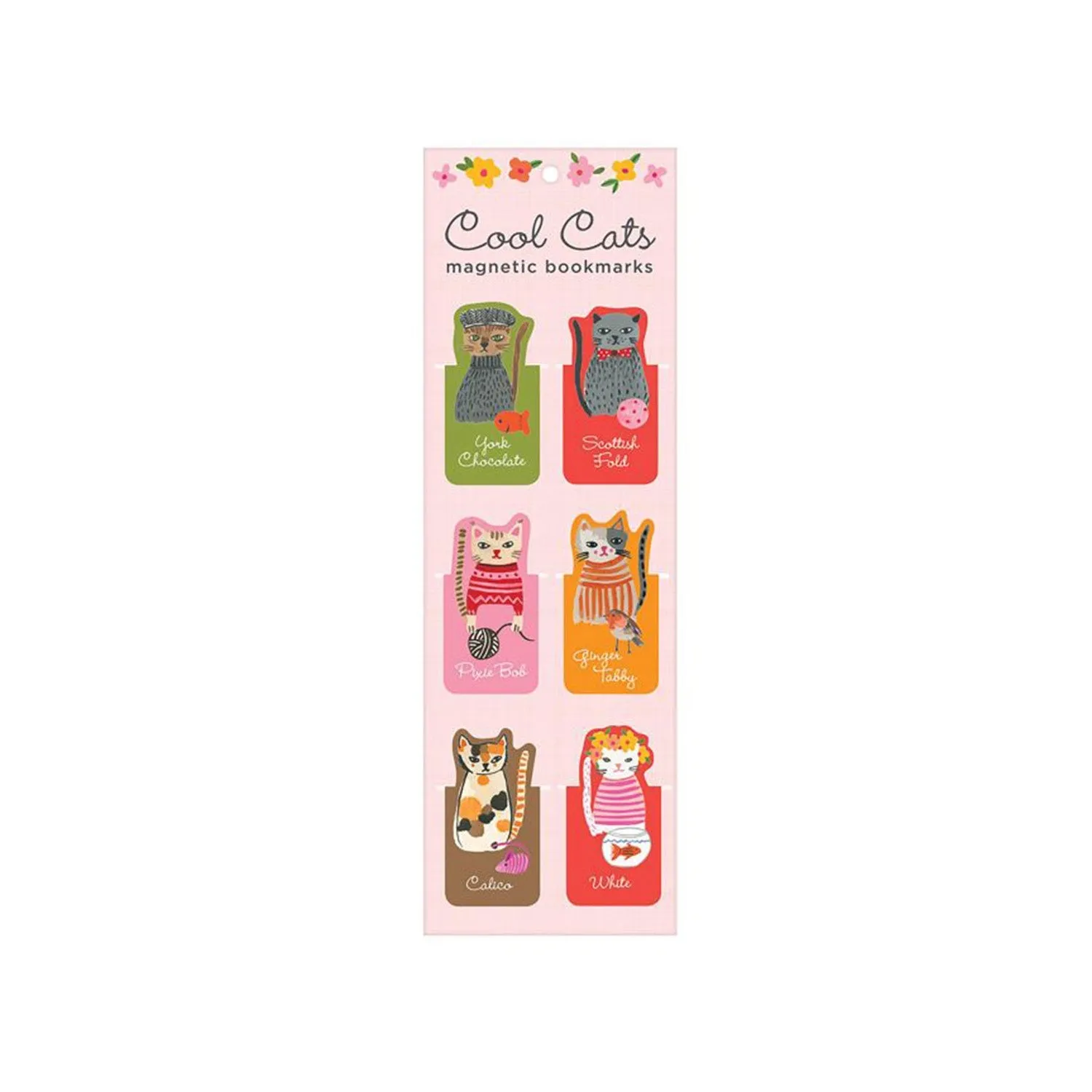 Bookmarks Cool Cats Magnetic Set 6