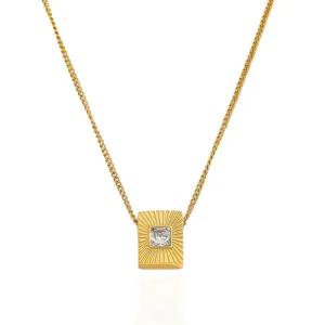 BRIT Gold Stainless Steel Necklace