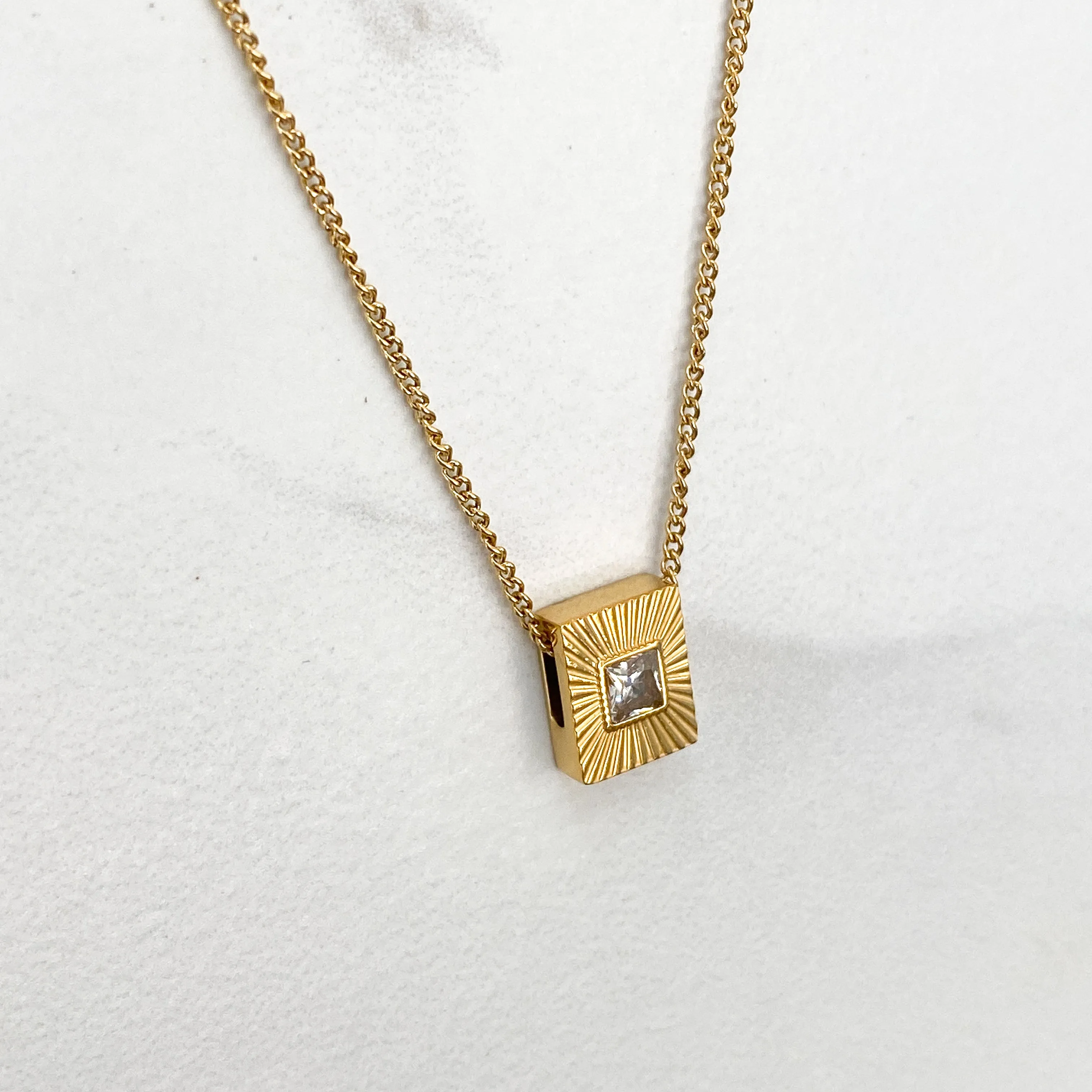 BRIT Gold Stainless Steel Necklace