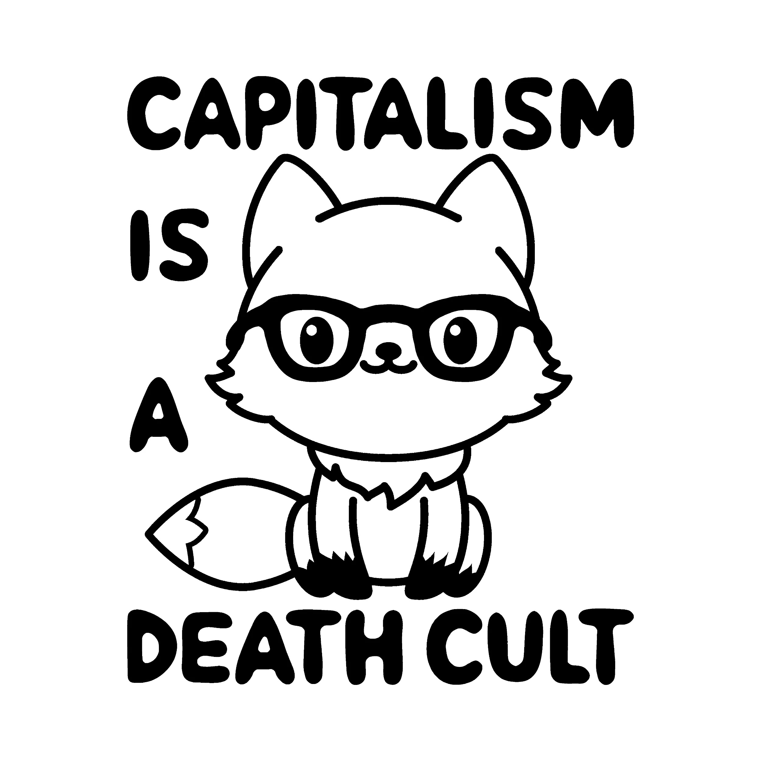 Capitalism Is A Death Cult Slim Fit Tee