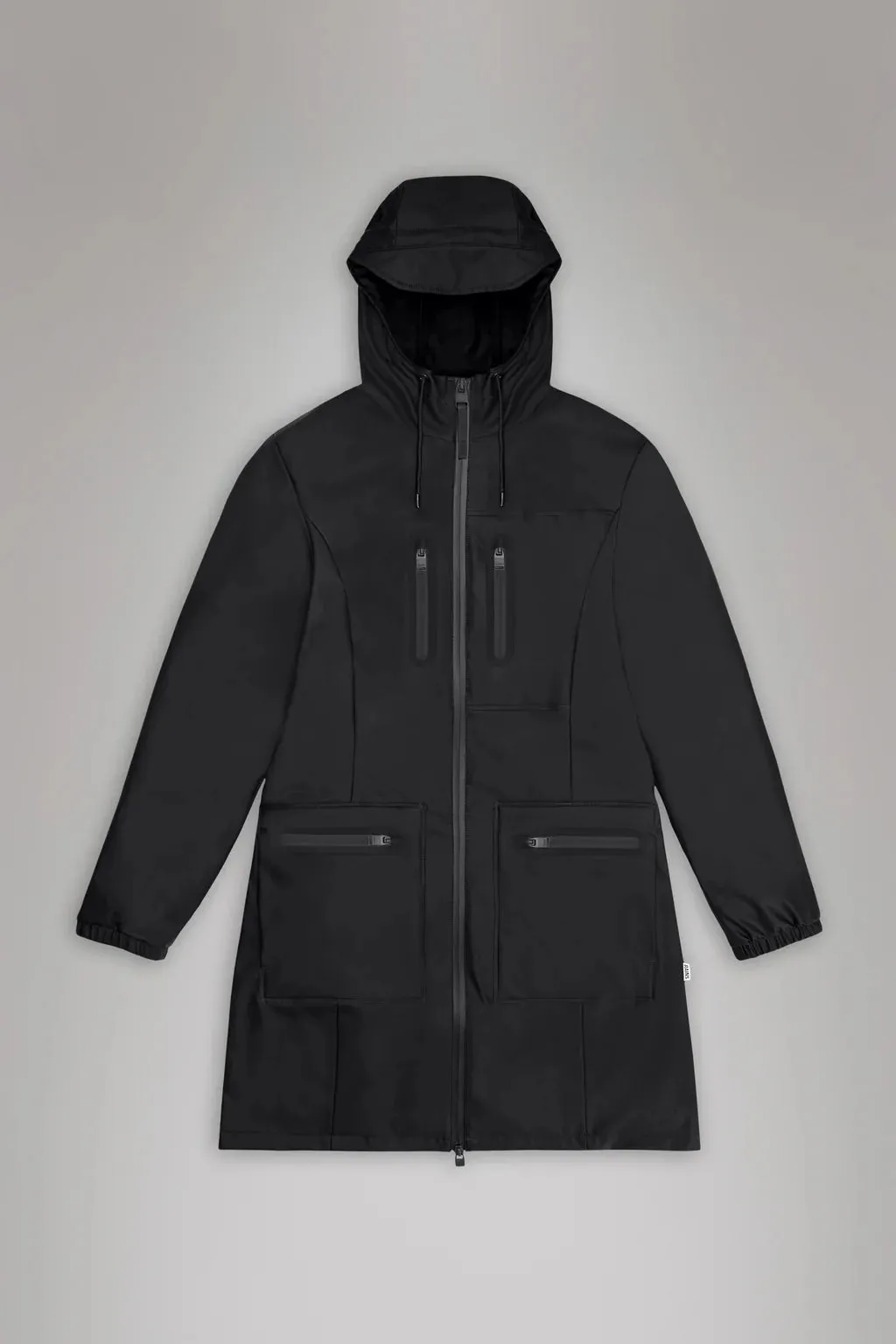 Cargo Curve W Jacket in Black by RAINS