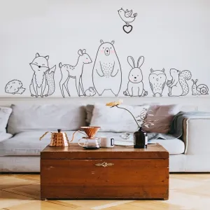 Cartoon Animal Wall Stickers