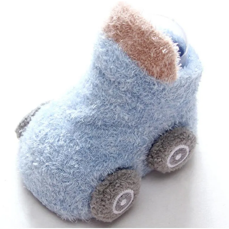 Cartoon Car Baby/ Toddler Winter Non-slip Socks