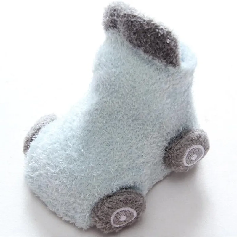 Cartoon Car Baby/ Toddler Winter Non-slip Socks