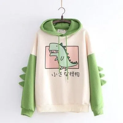 Cartoon Small Creature Dinosaur Sweatshirt Hoodie