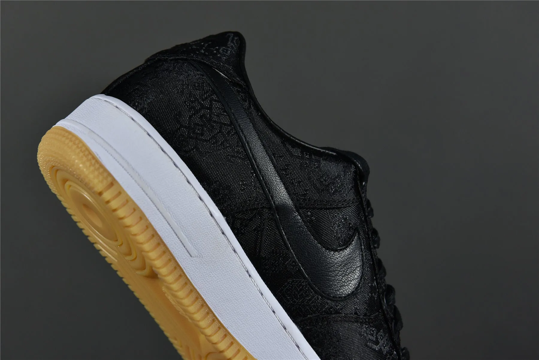 CLOT Fragment Design AF 1 Black Silk