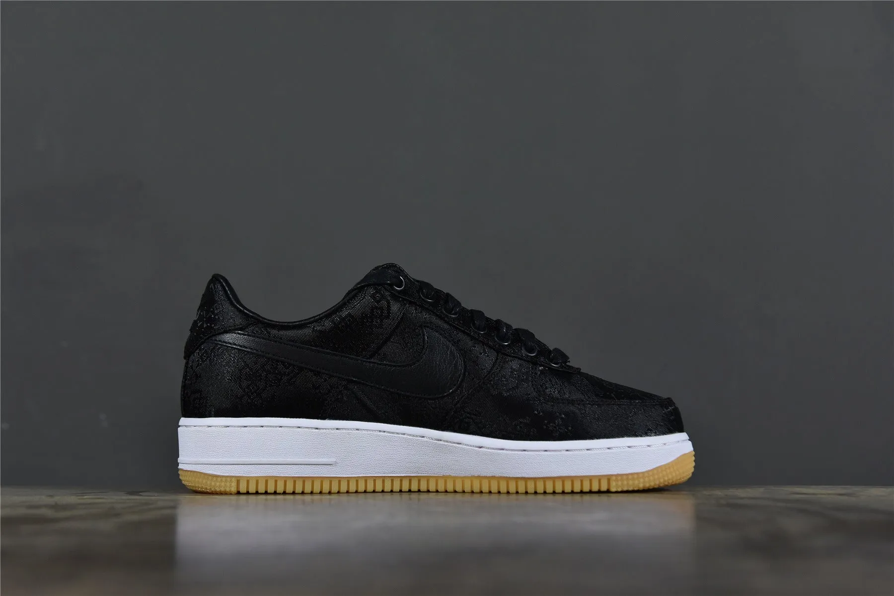 CLOT Fragment Design AF 1 Black Silk