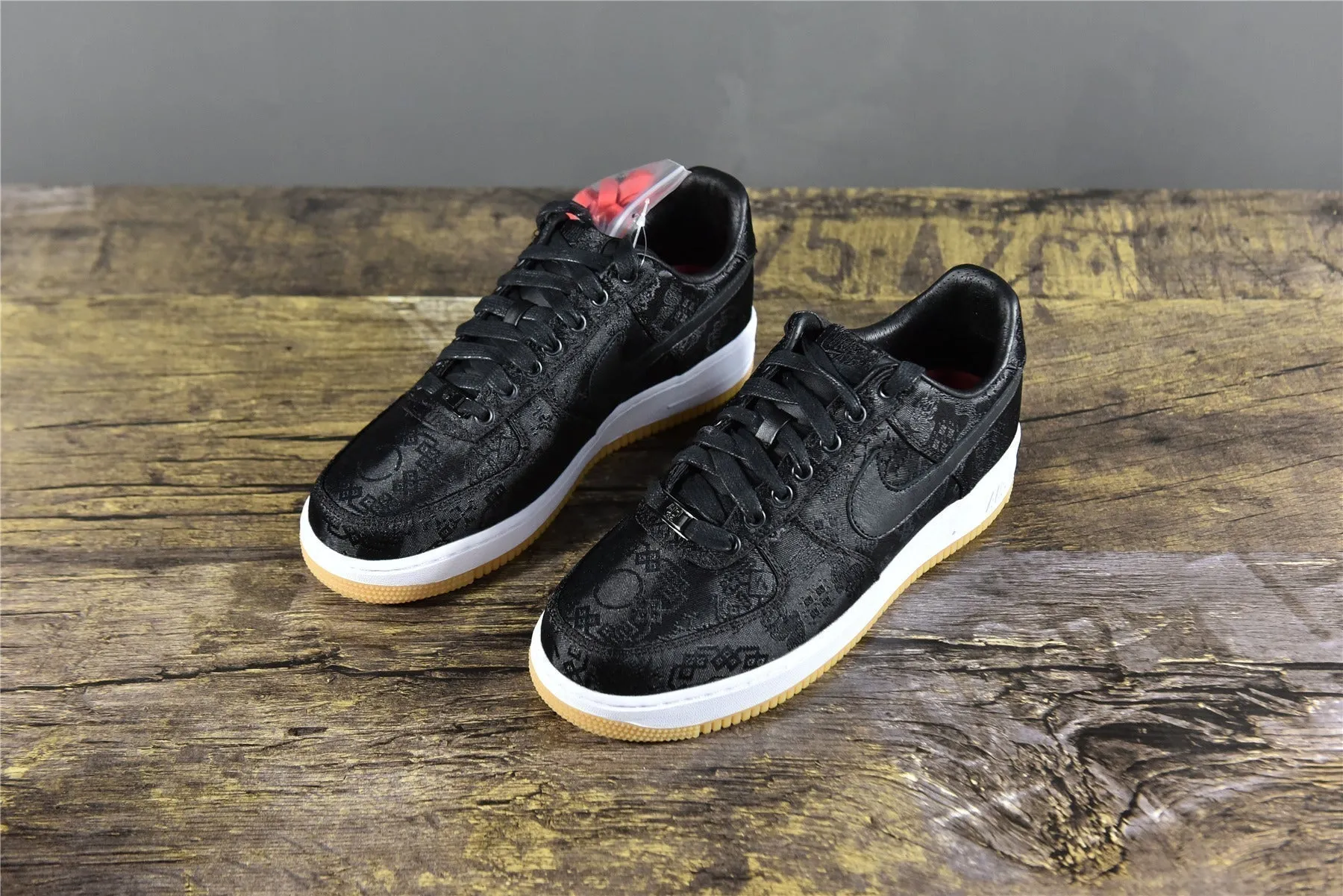 CLOT Fragment Design AF 1 Black Silk