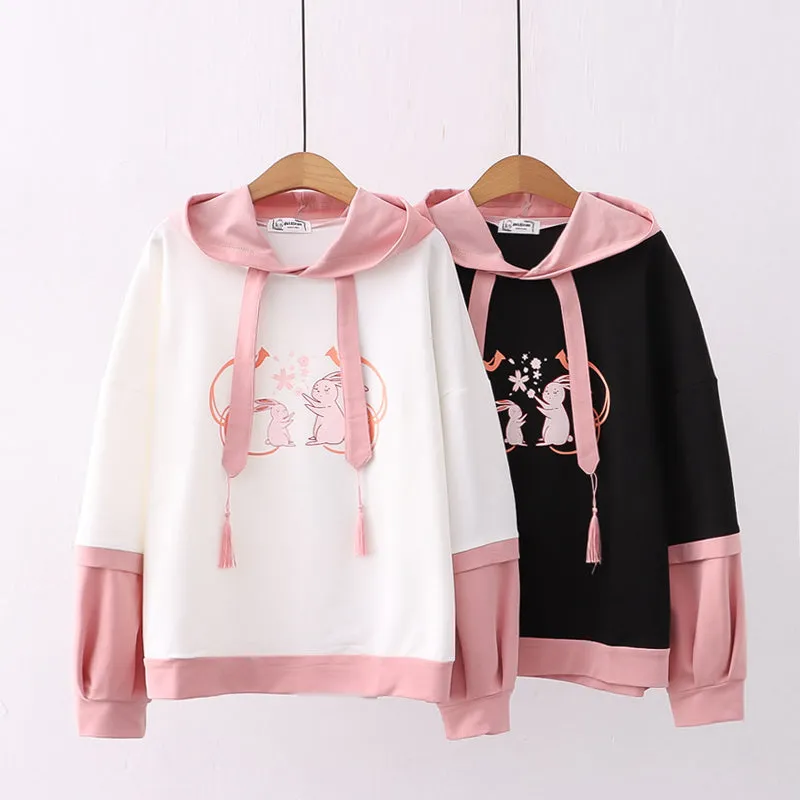 Cute cartoon print hoodie PL52663