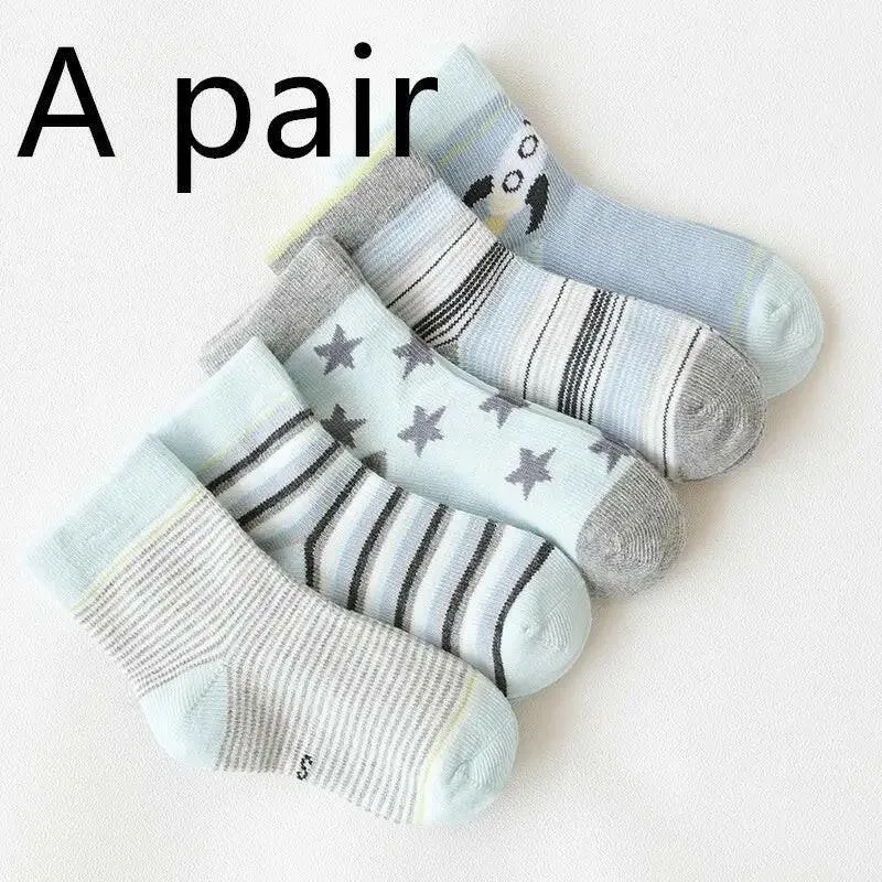 Cute Cartoon Themed Socks for Children (Unisex)