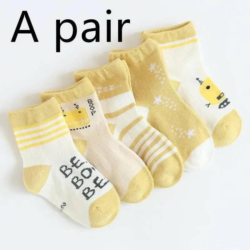 Cute Cartoon Themed Socks for Children (Unisex)