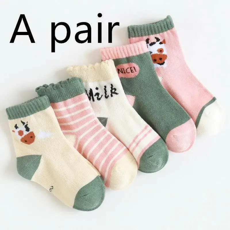 Cute Cartoon Themed Socks for Children (Unisex)