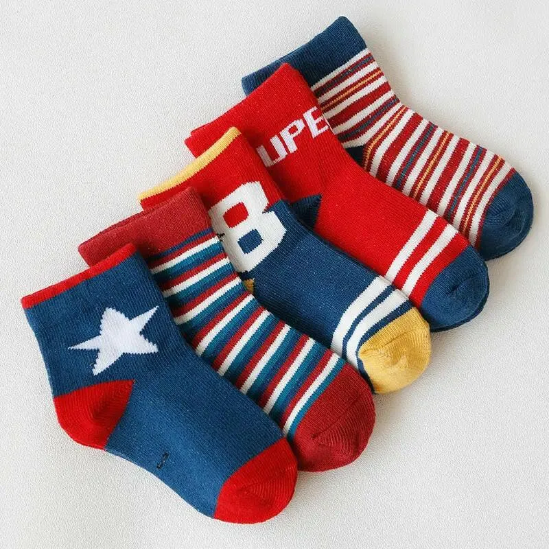 Cute Cartoon Themed Socks for Children (Unisex)