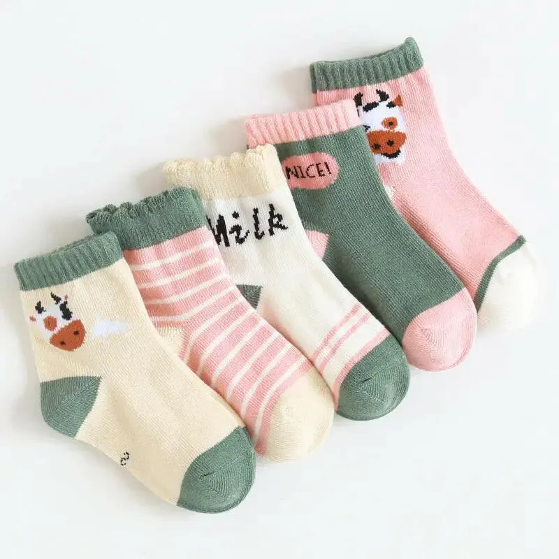 Cute Cartoon Themed Socks for Children (Unisex)