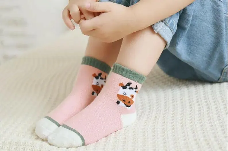 Cute Cartoon Themed Socks for Children (Unisex)