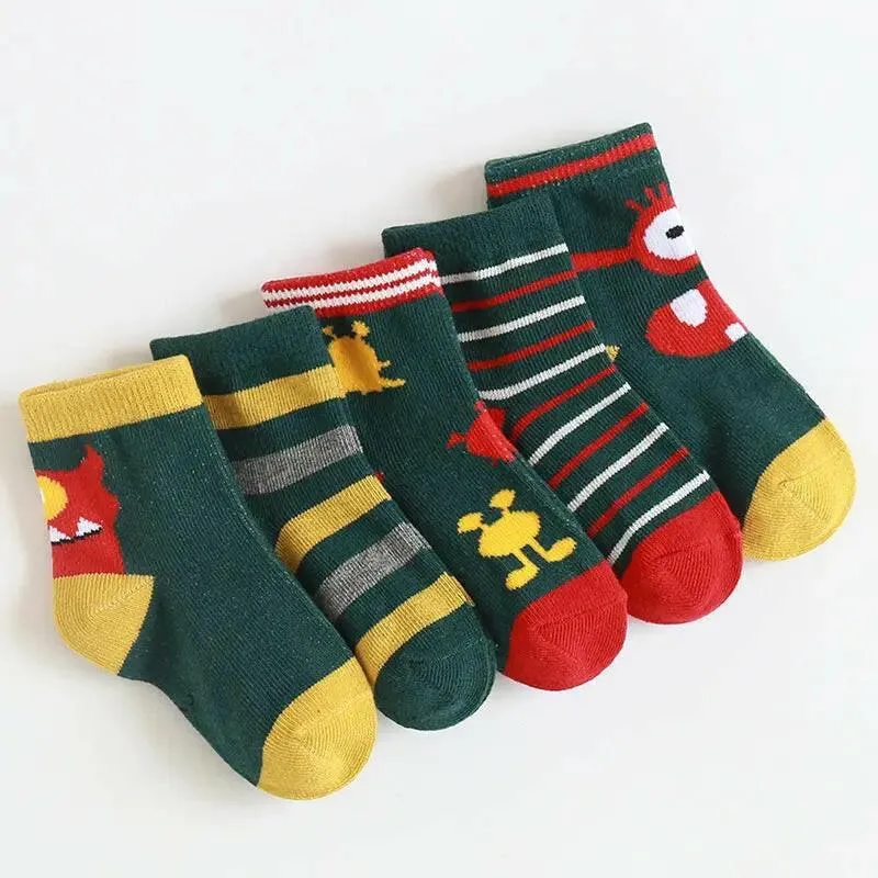 Cute Cartoon Themed Socks for Children (Unisex)