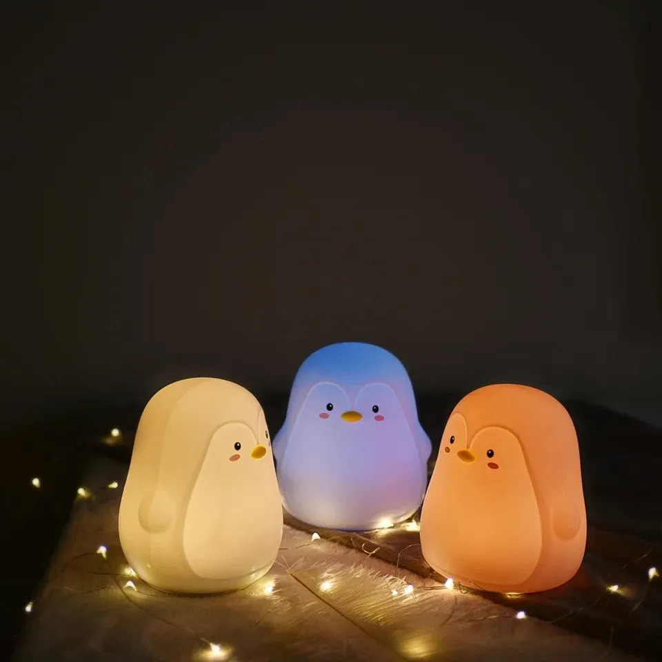 Cute Penguin 7 Color Changing Lamp For Kids