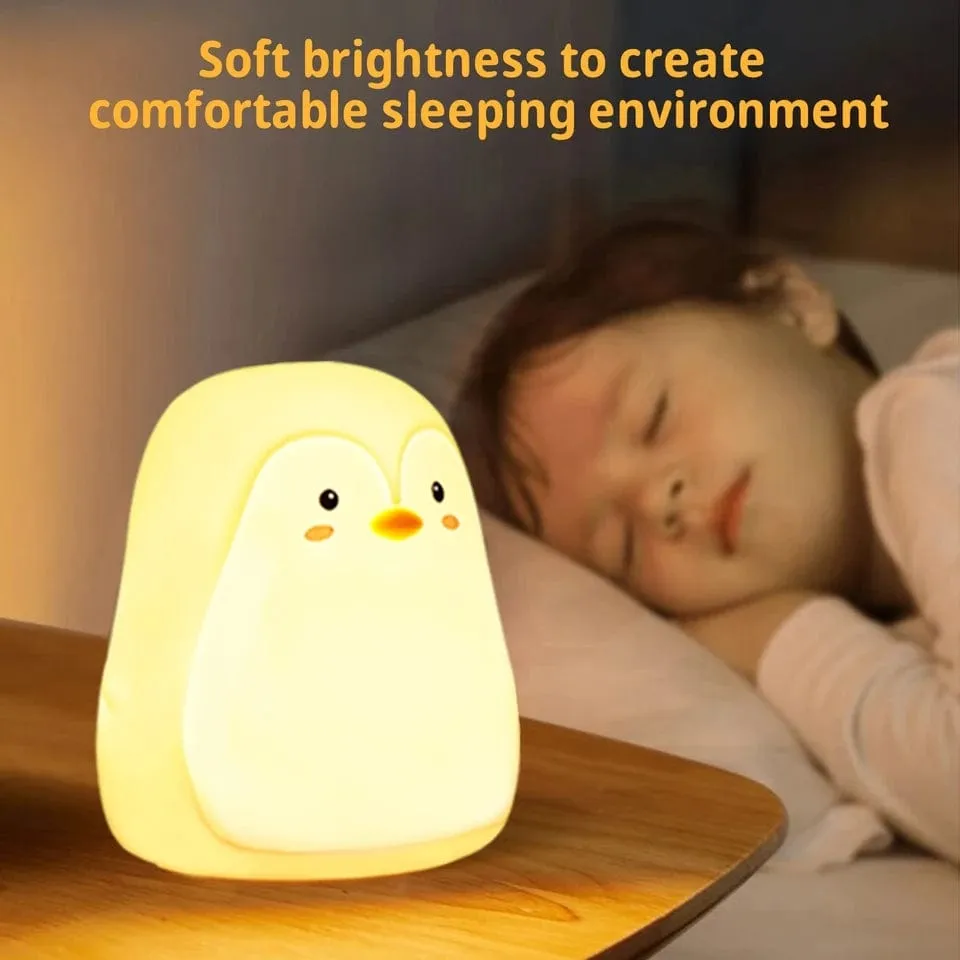 Cute Penguin 7 Color Changing Lamp For Kids