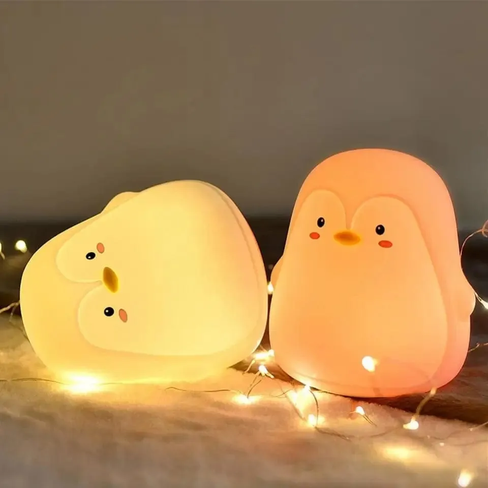 Cute Penguin 7 Color Changing Lamp For Kids