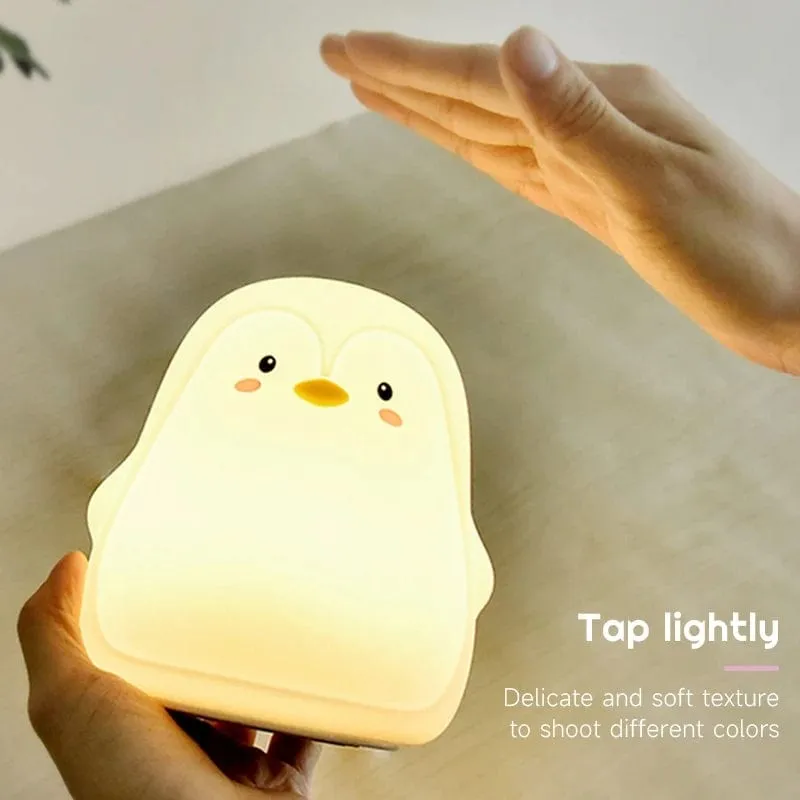 Cute Penguin 7 Color Changing Lamp For Kids