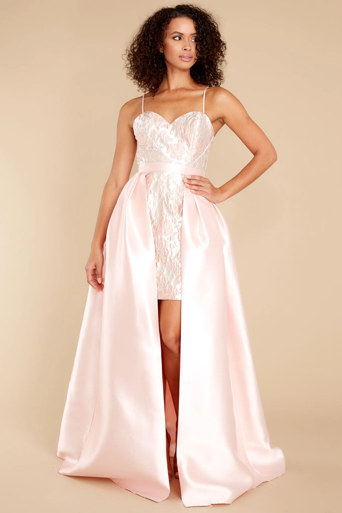 Delicate Dreams Pink Maxi Dress