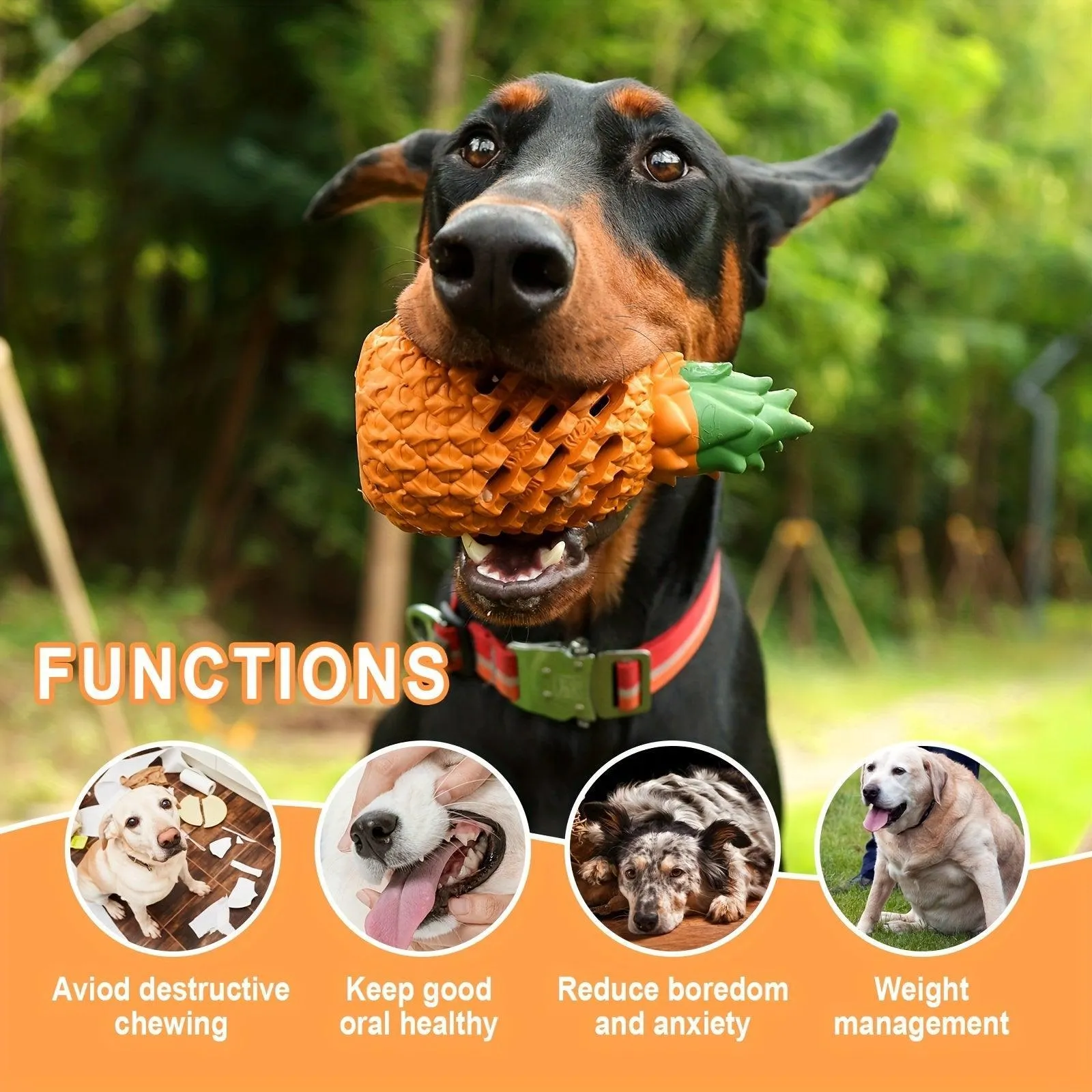 Durable Chew Toys for Aggressive Dogs - Tough & Dental Health