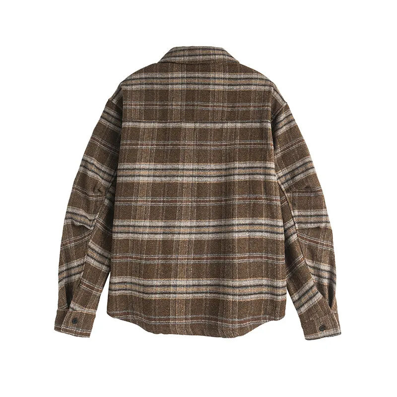 Faire Echo plaid panel long-sleeve Shirt