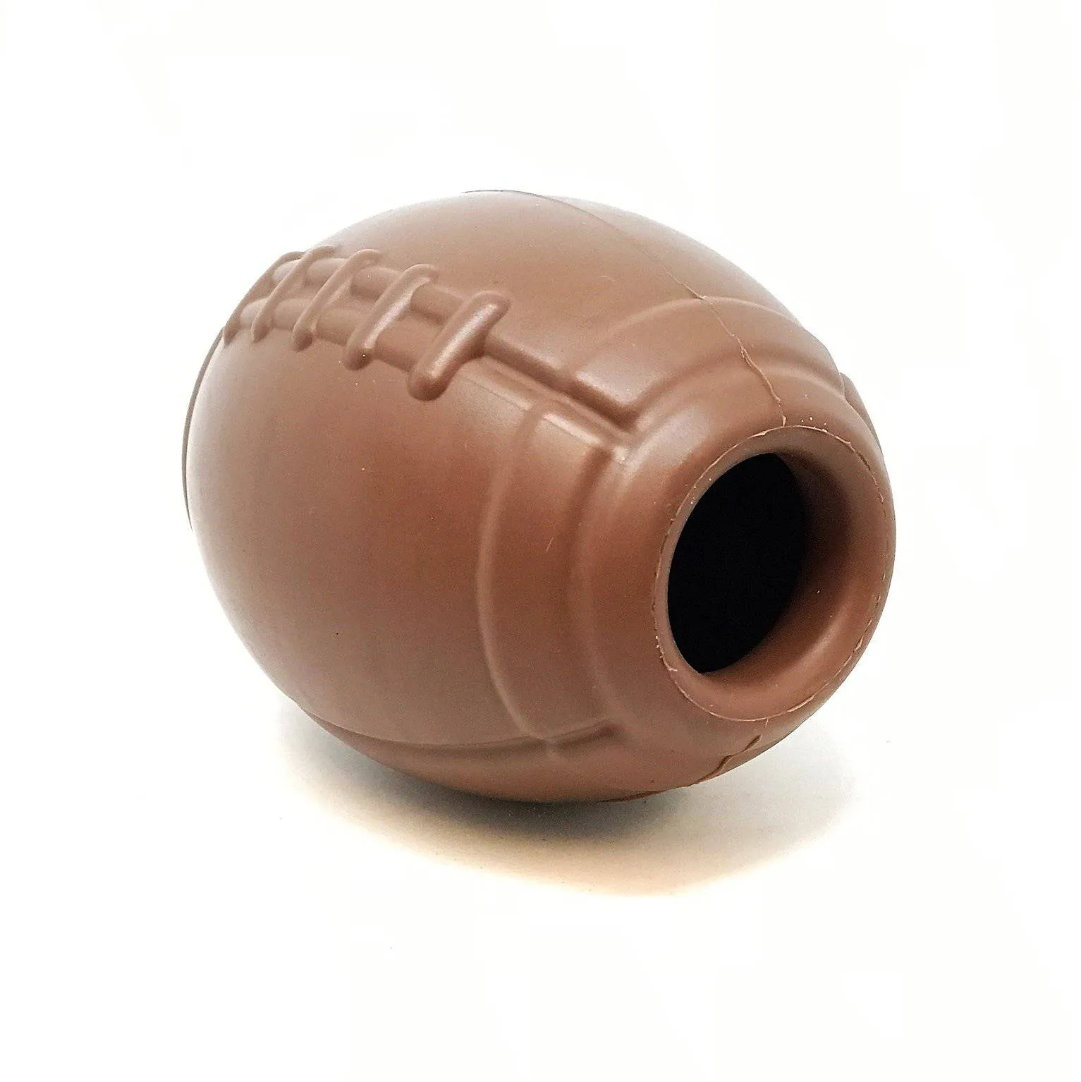 Football eDispenser Durable Rubber Chew Toy and Treat Dispenser