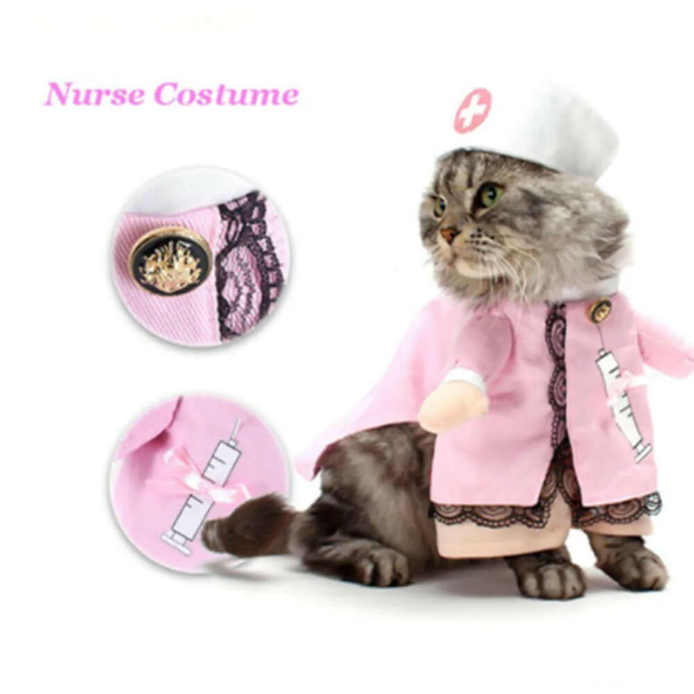 Funny Pet Costumes Cat Dog Cosplay Suit Halloween