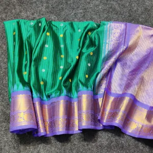 Gadwal pure handloom kuttu  silk saree - GPS47