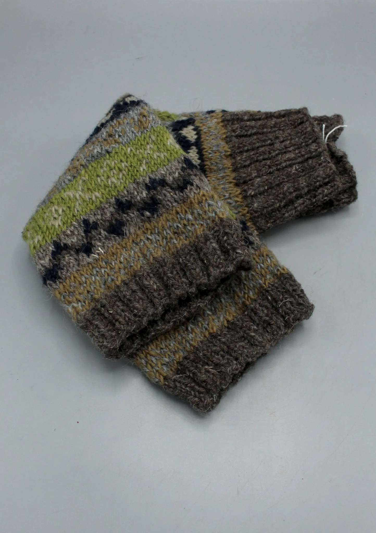 HandKnitted Grey  Woolen Legwarmers