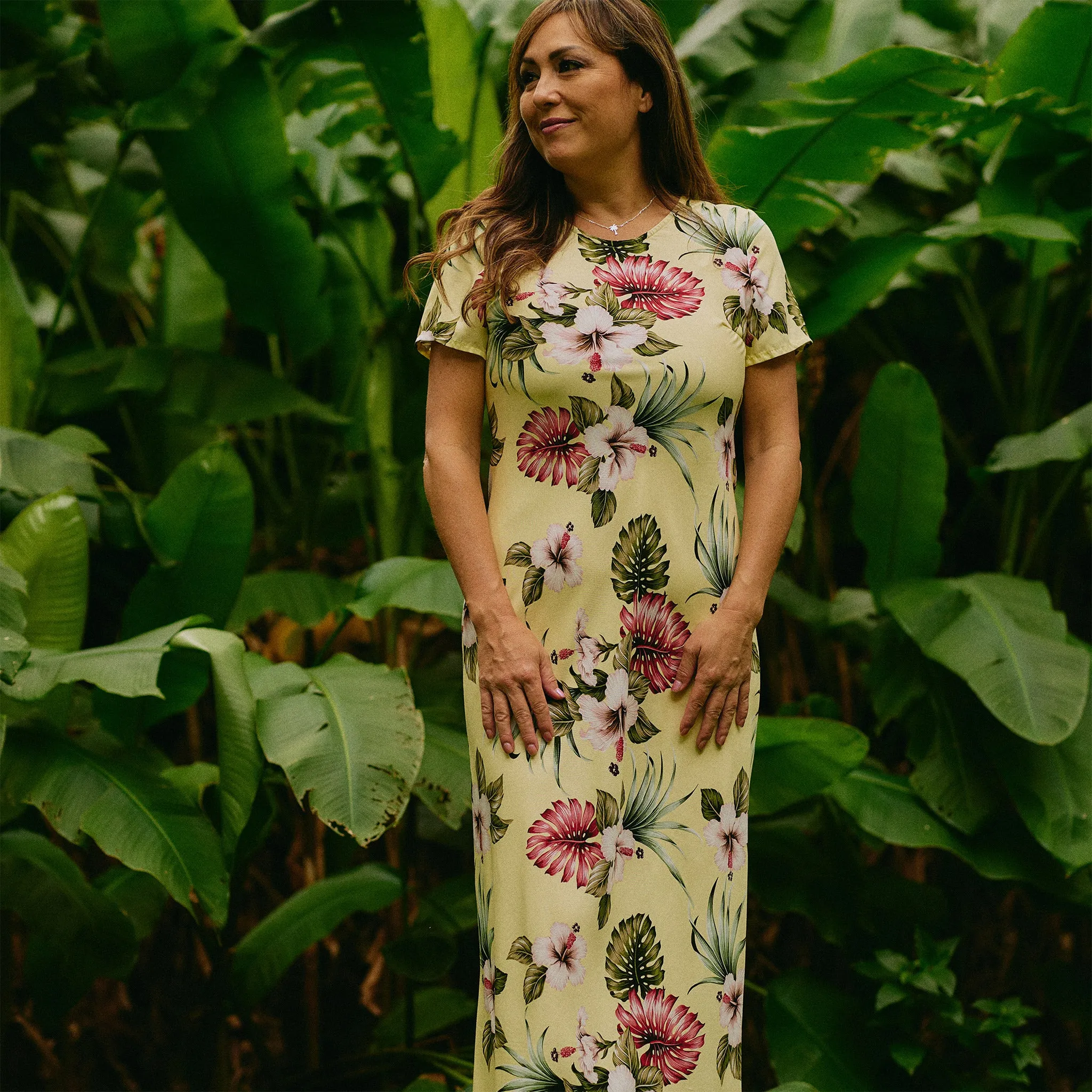 Hawaiian Floral Long Dress