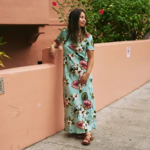 Hawaiian Floral Long Dress