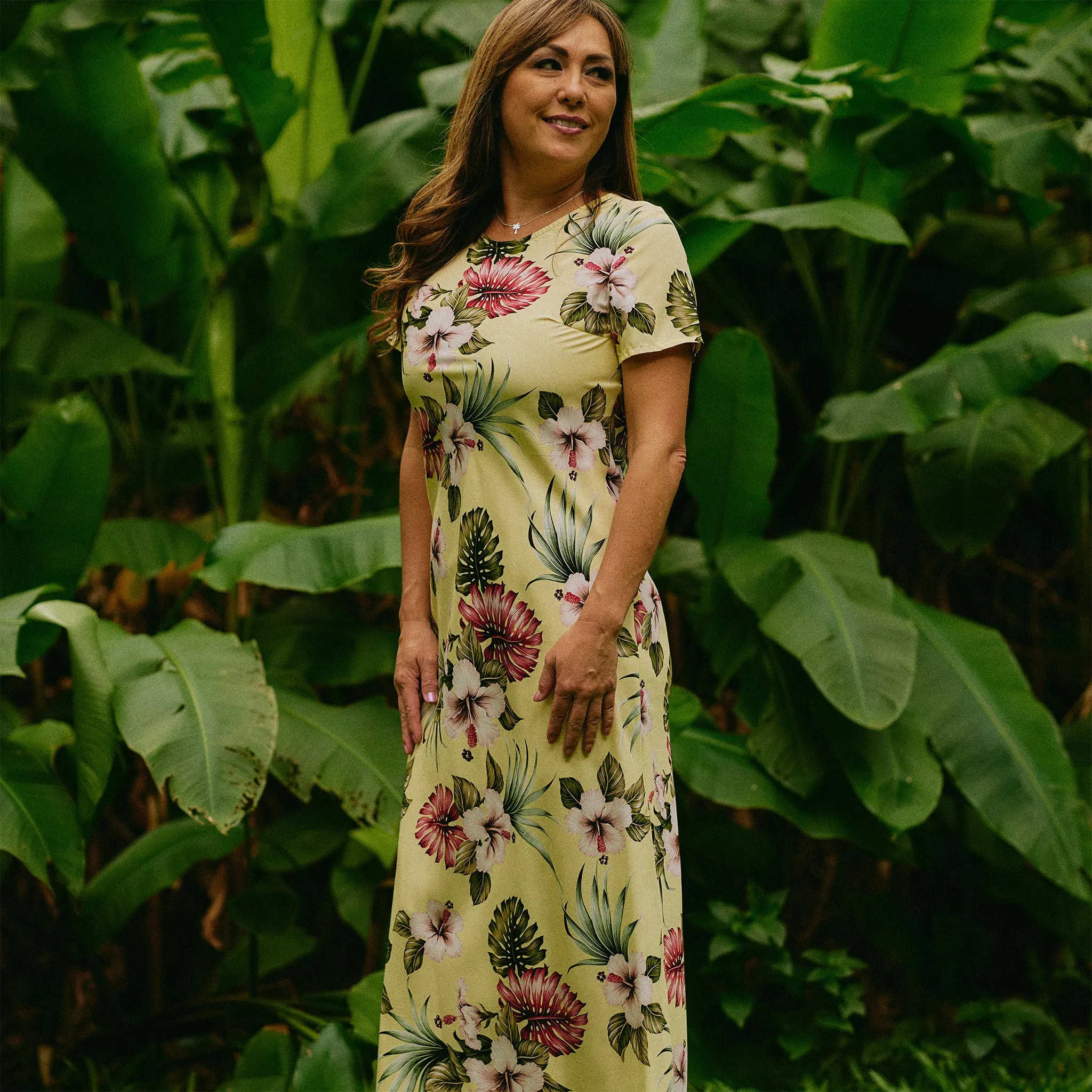 Hawaiian Floral Long Dress