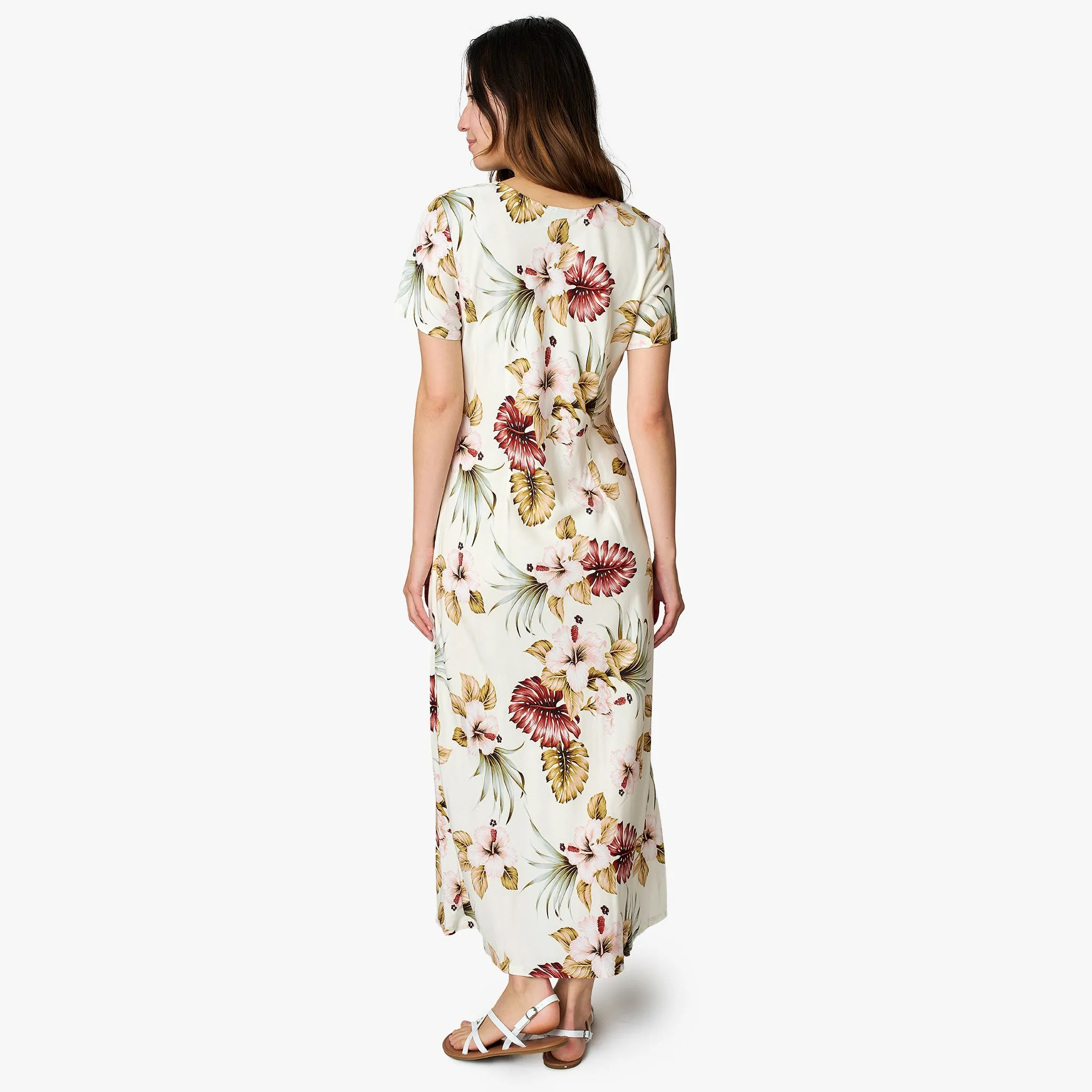 Hawaiian Floral Long Dress