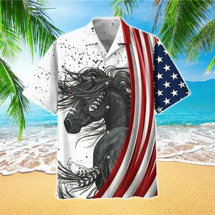 Horse Pattern Hawaiian Shirt for men, Women