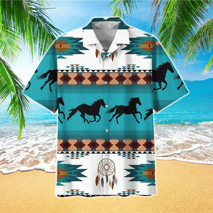 Horse Pattern Hawaiian Shirt for men, Women