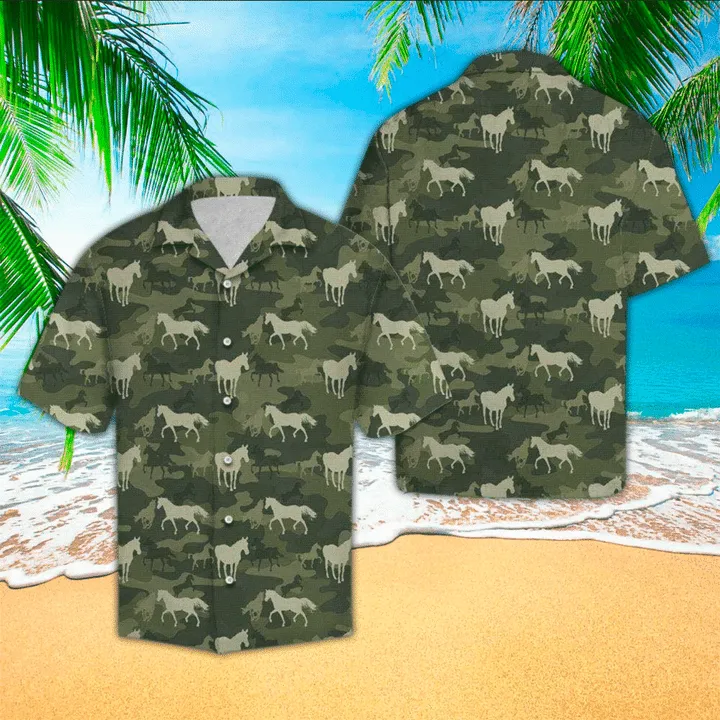 Horse Pattern Hawaiian Shirt for men, Women