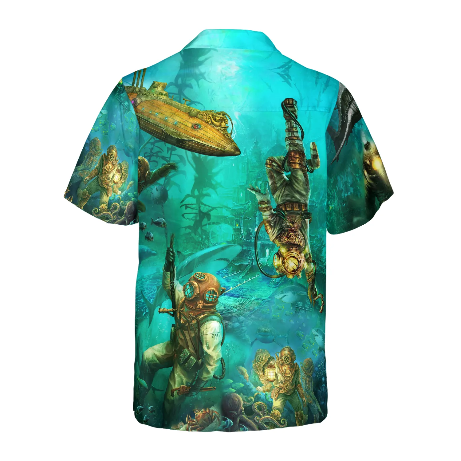 Into The Sea Scuba Diving Hawaiian Shirt For Men