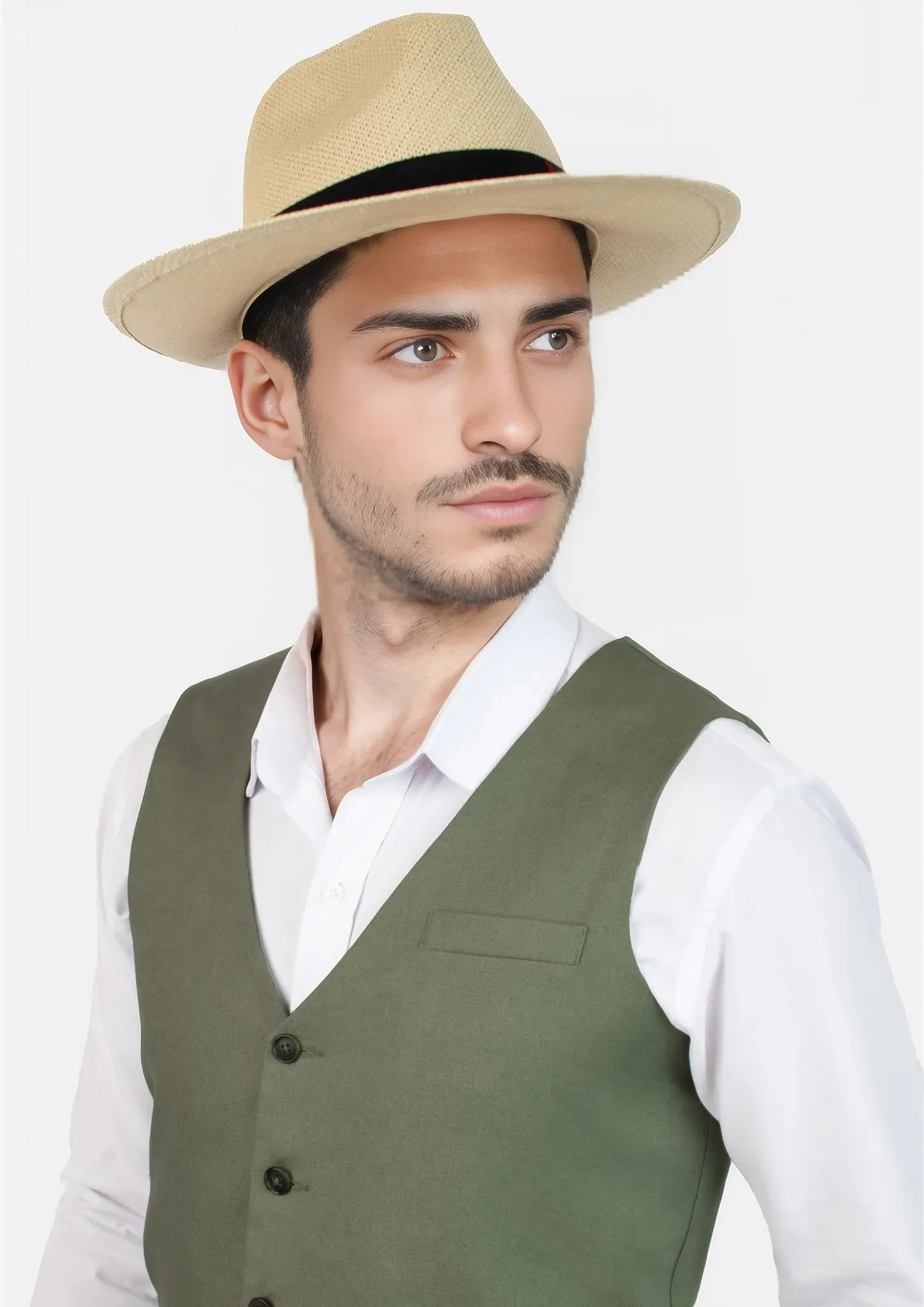 Juniper Green Linen Vest