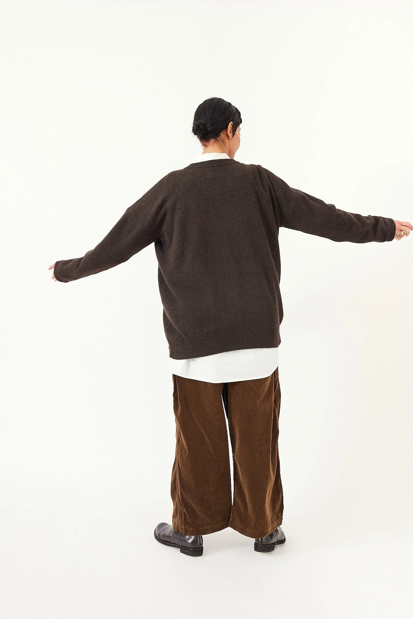 Kaval - Crew Neck Knit- Wool Sable