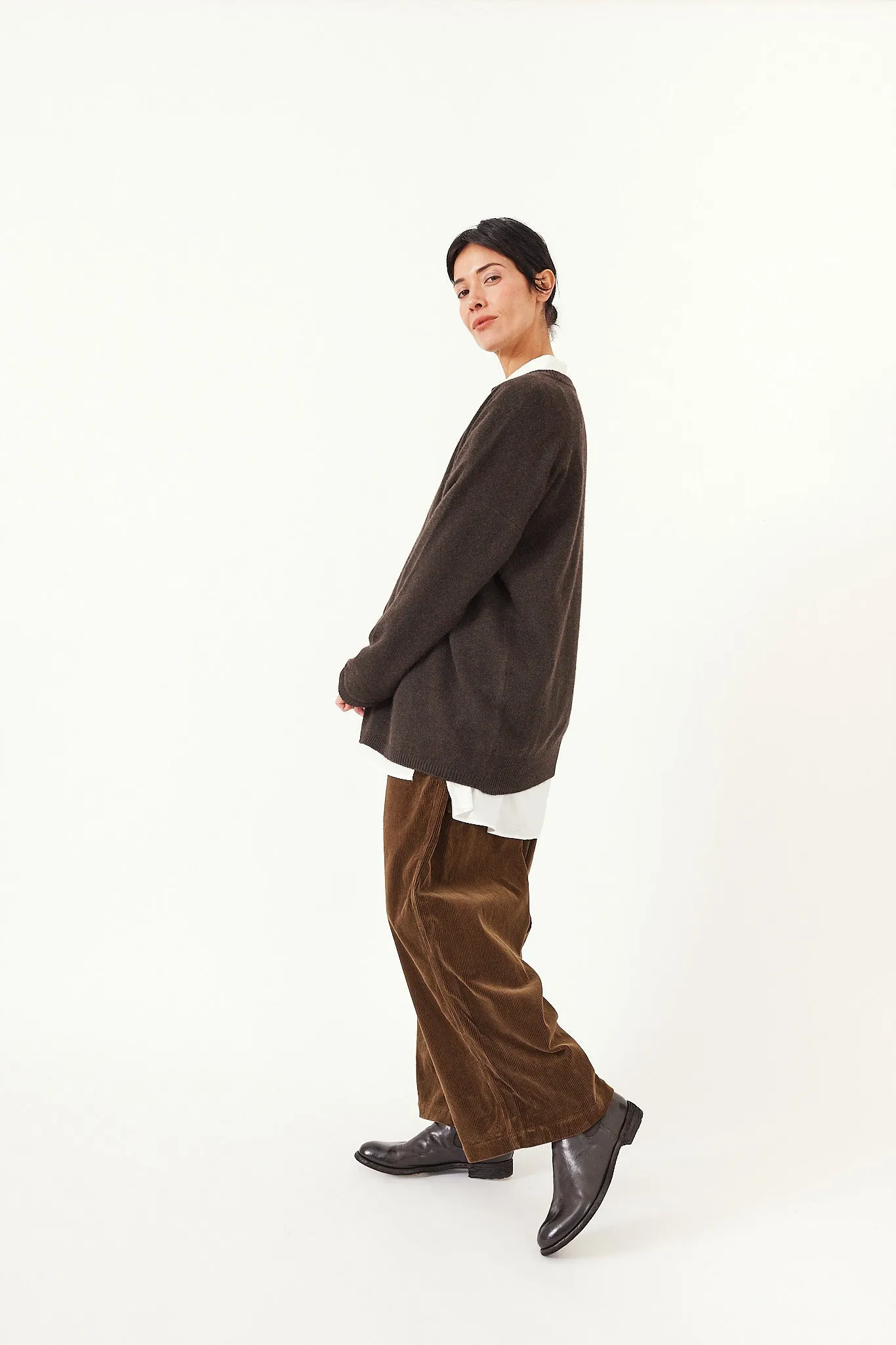 Kaval - Crew Neck Knit- Wool Sable