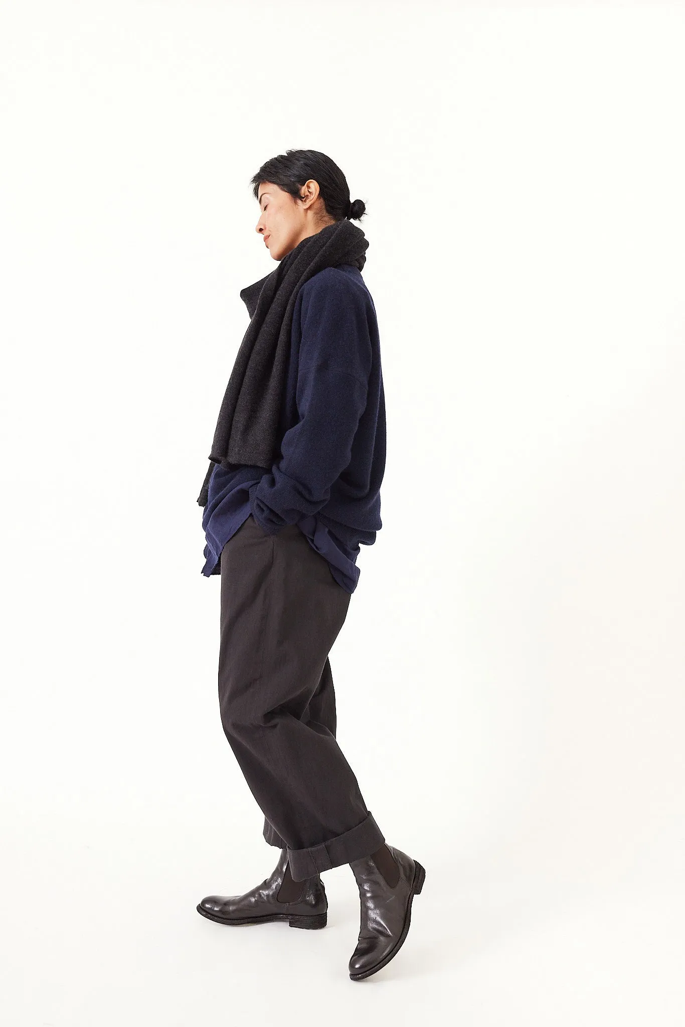 Kaval - Crew Neck Knit- Wool Sable